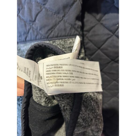 Abercrombie and Fitch gray fleece pullover jacket asymmetric snap women's small - Picture 2 of 6